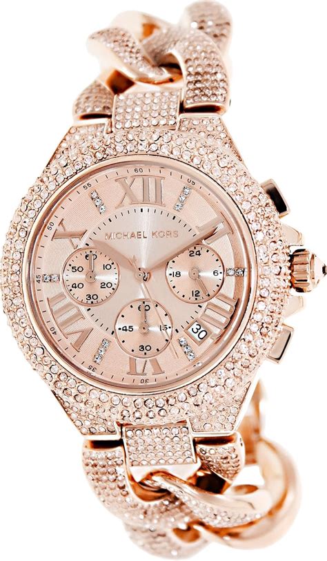 mk rose gold watch sale